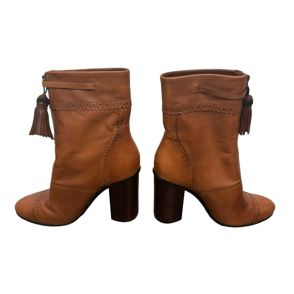 TORY BURCH | Huxley Tassel 95mm Bootie, Runway Almond (Size 9.5) - Picture 4 of 9